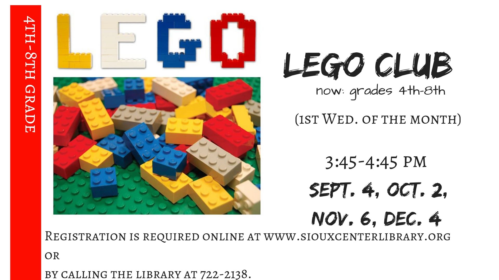 Lego Club 2nd-3rd grade