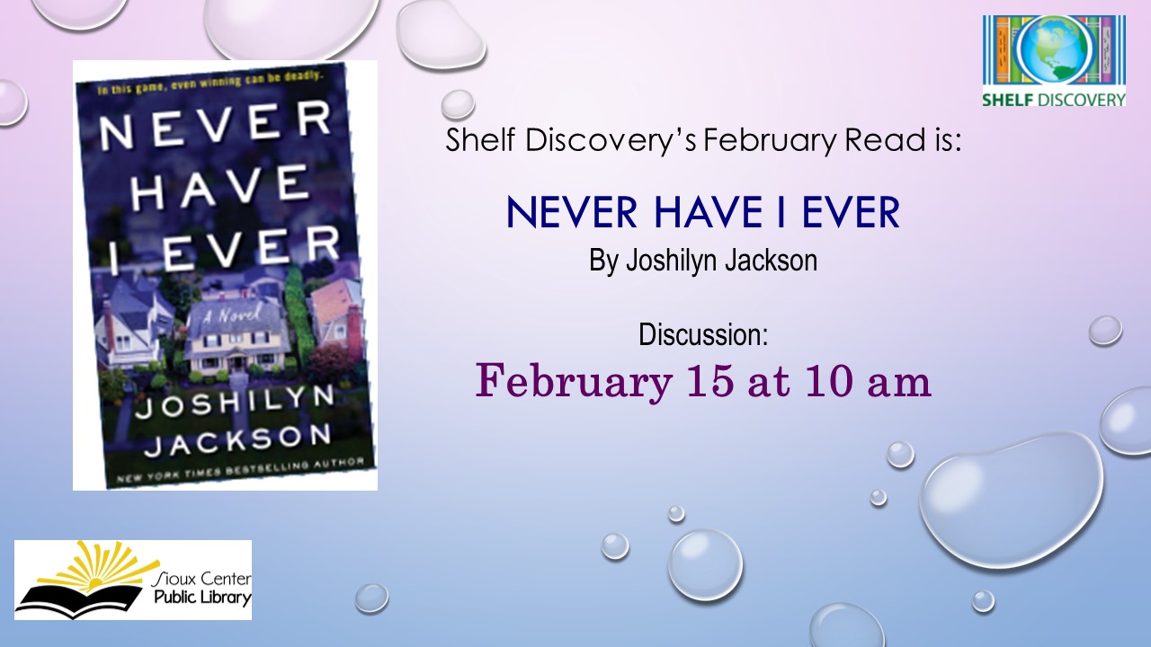 Shelf Discovery Book Club - February