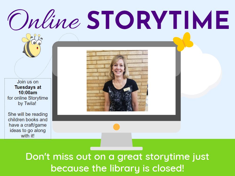 online story time with Twila on facebook live