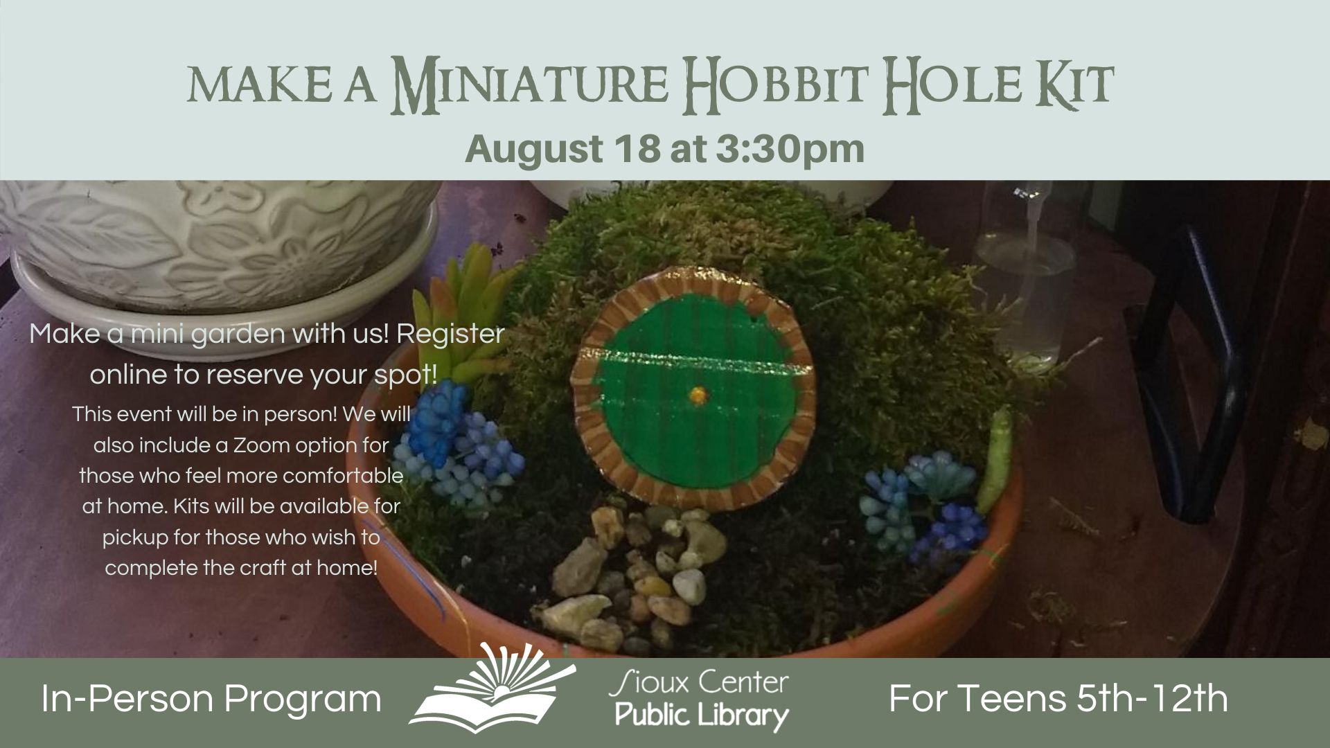 Craft Day - make a mini hobbit hole