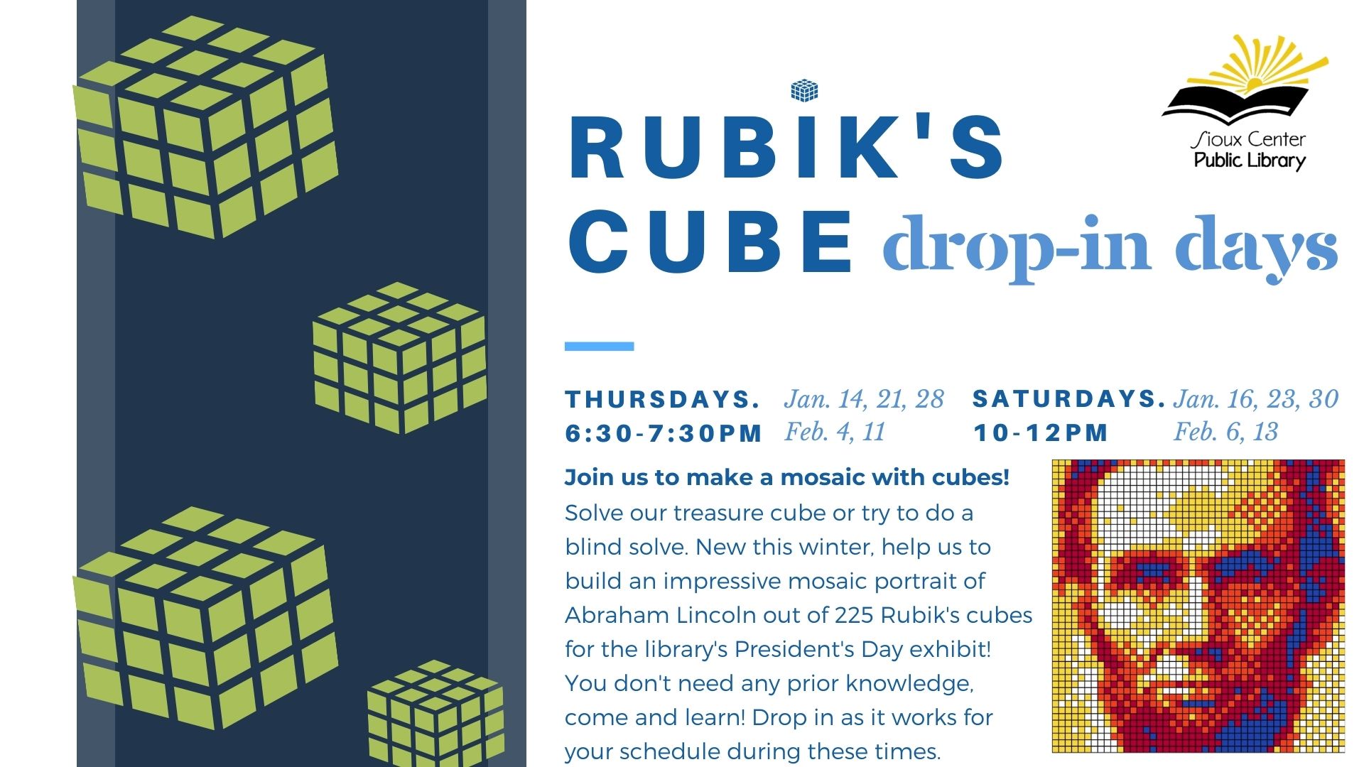 Rubik's Cube Drop In Class