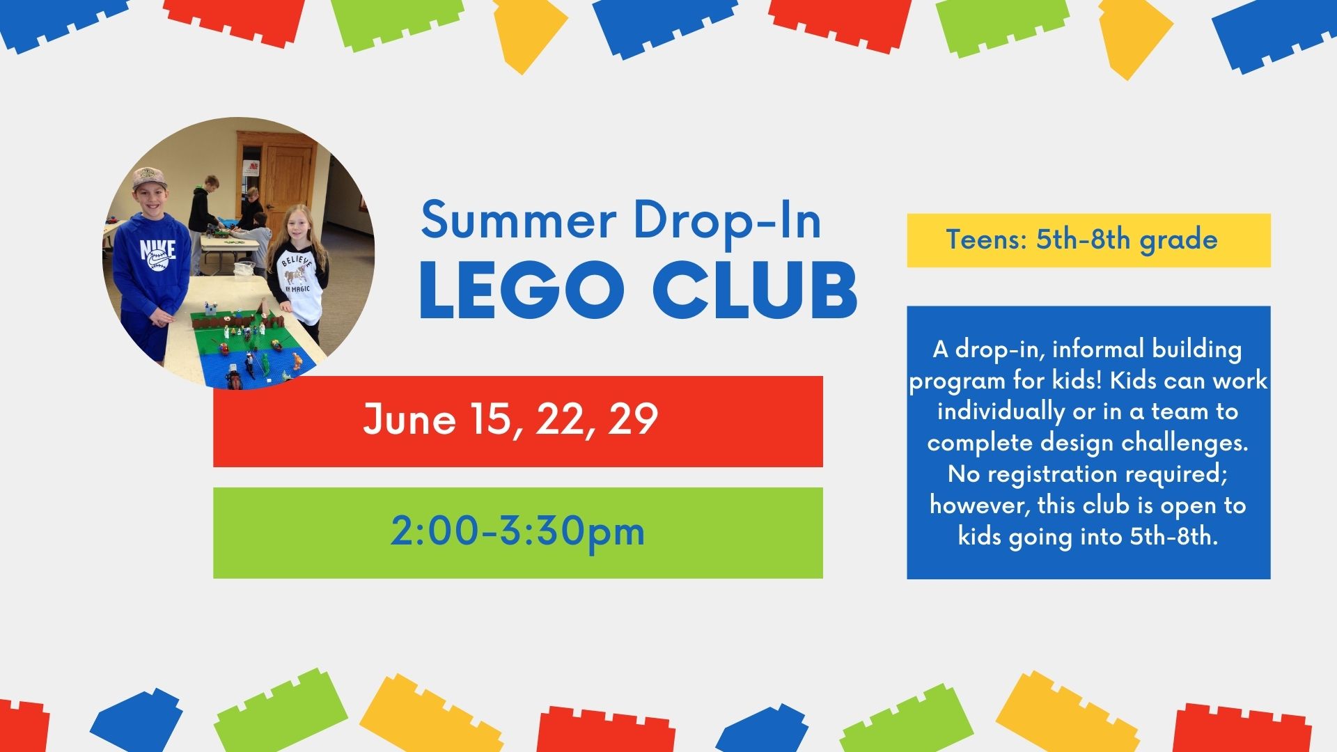 Drop In Lego Club