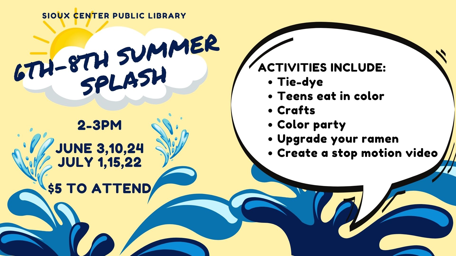 Summer Splash for Teens