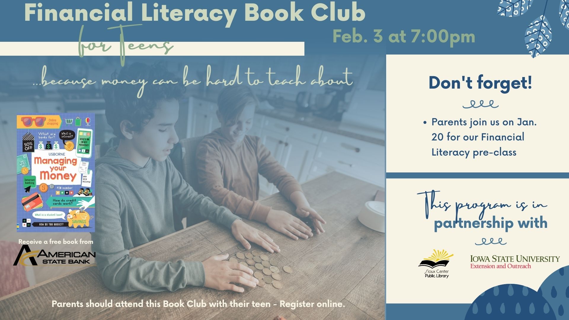 Financial Literacy Book Club for Teens