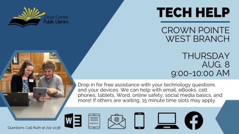 tech help available at Crown Pointe