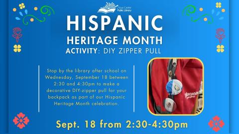 Hispanic Heritage Month - Zipper Pull Activity