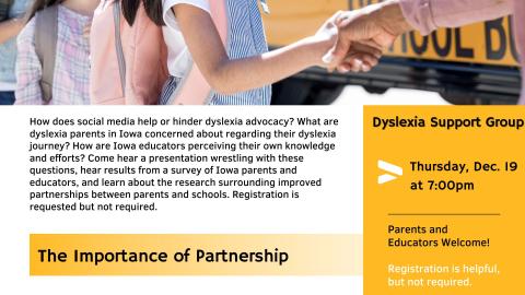 The Importance of Partnership - Dyslexia Support