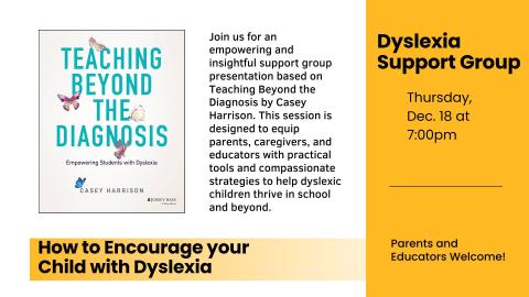 Dyslexia Support Group Book Discussion