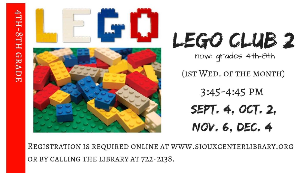 Lego Club 4th through 8th