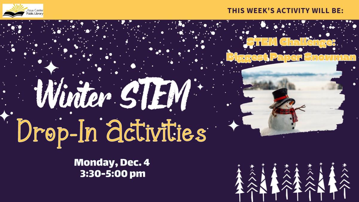 STEM Challenge: Biggest Paper Snowman