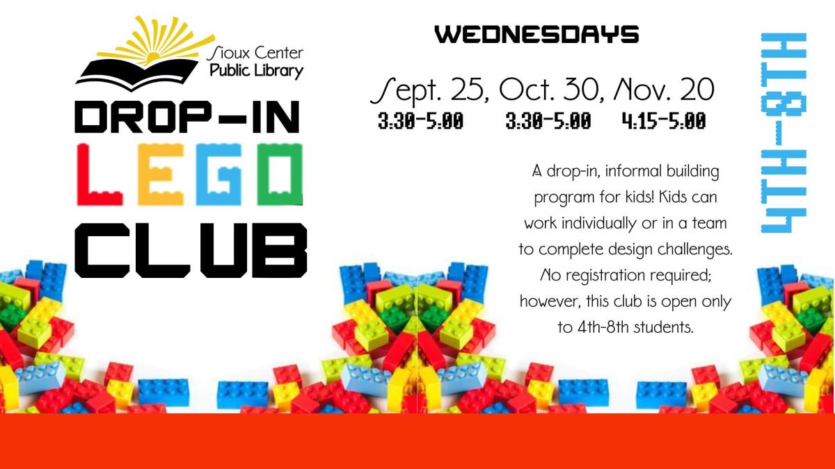 Drop In Lego Club