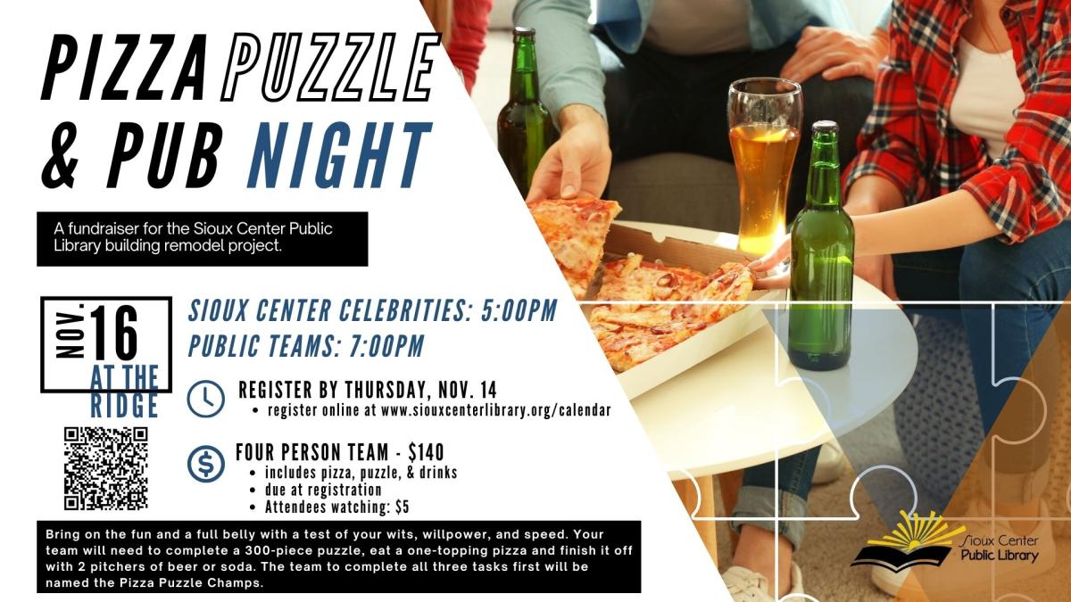 Pizza Puzzles Pub Night: General Public