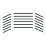 Chairs arranged in auditorium style setup
